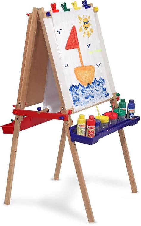 melissa and doug double sided wooden art easel